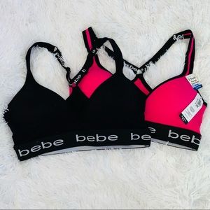 Bebe Intimates 2 Pack Seamless Bras Size L- NWT